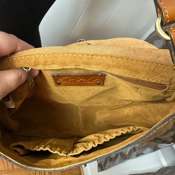 NWOT Patricia Nash Lucia Crossbody European Map with Tan Trim Purse - Picture 12 of 13